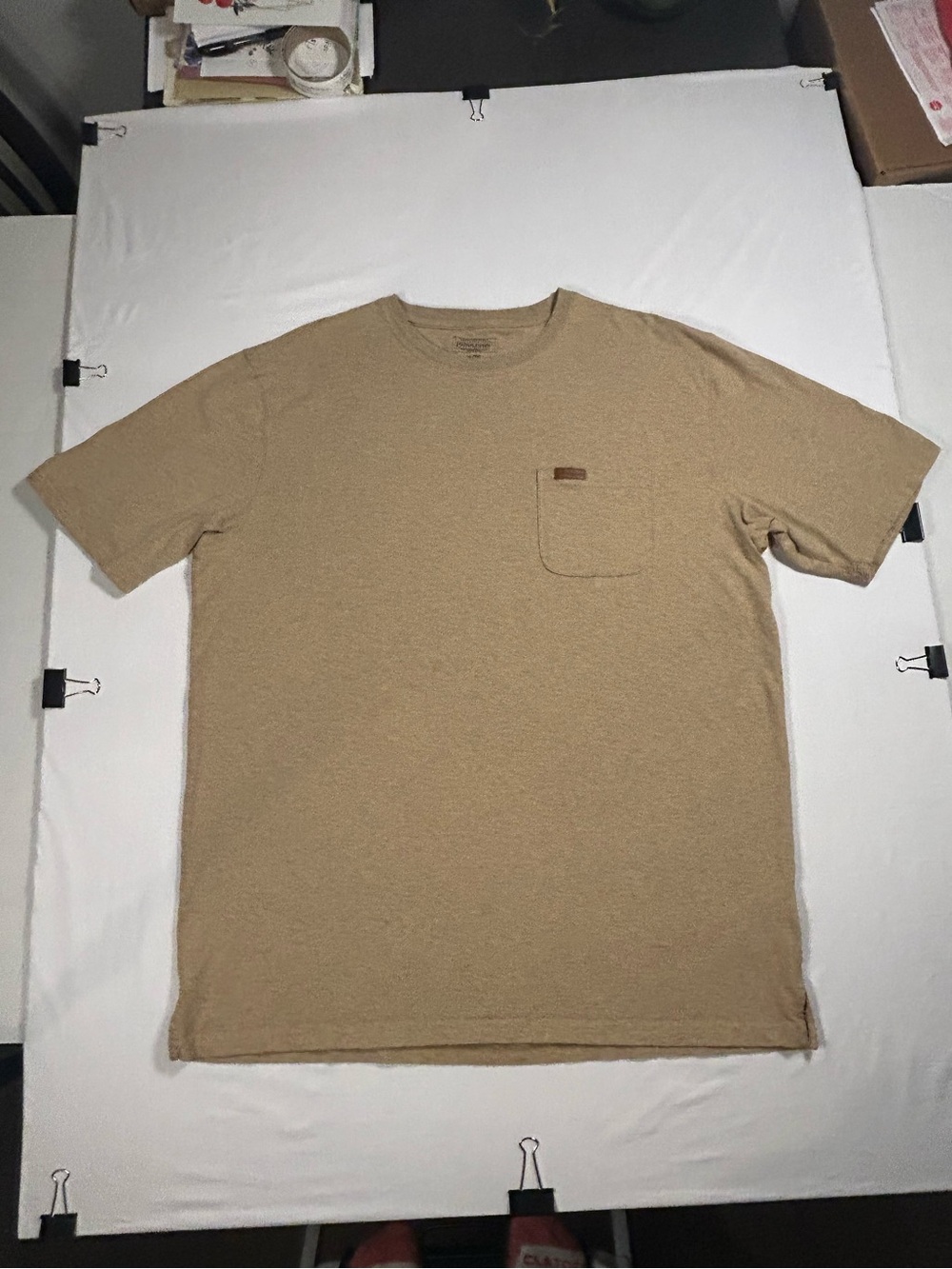 Pendleton Shirt Size XL Adult Tan Crewneck Short Sleeve Pocket Tee Mens